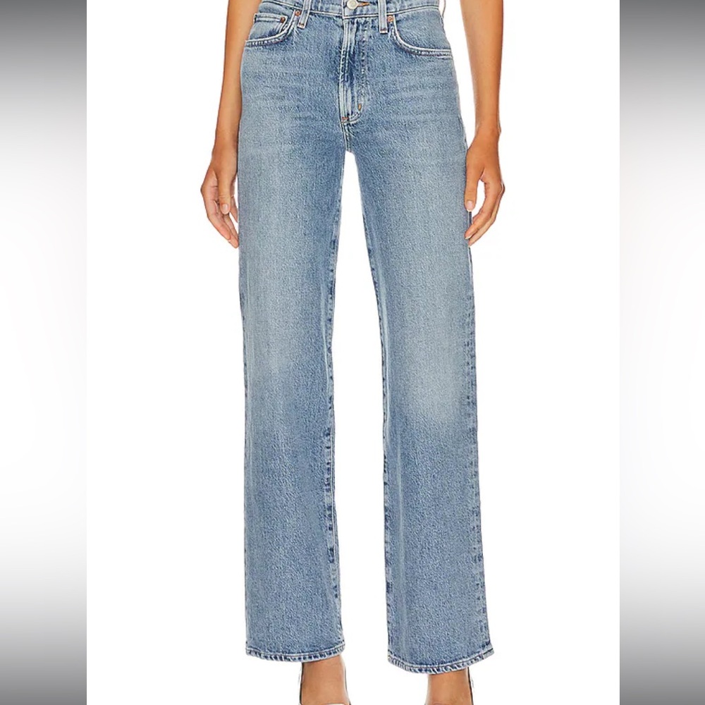 Agolde Harper Mid Rise Relaxed Straight Jean | Flash | Size 27 | EUC
